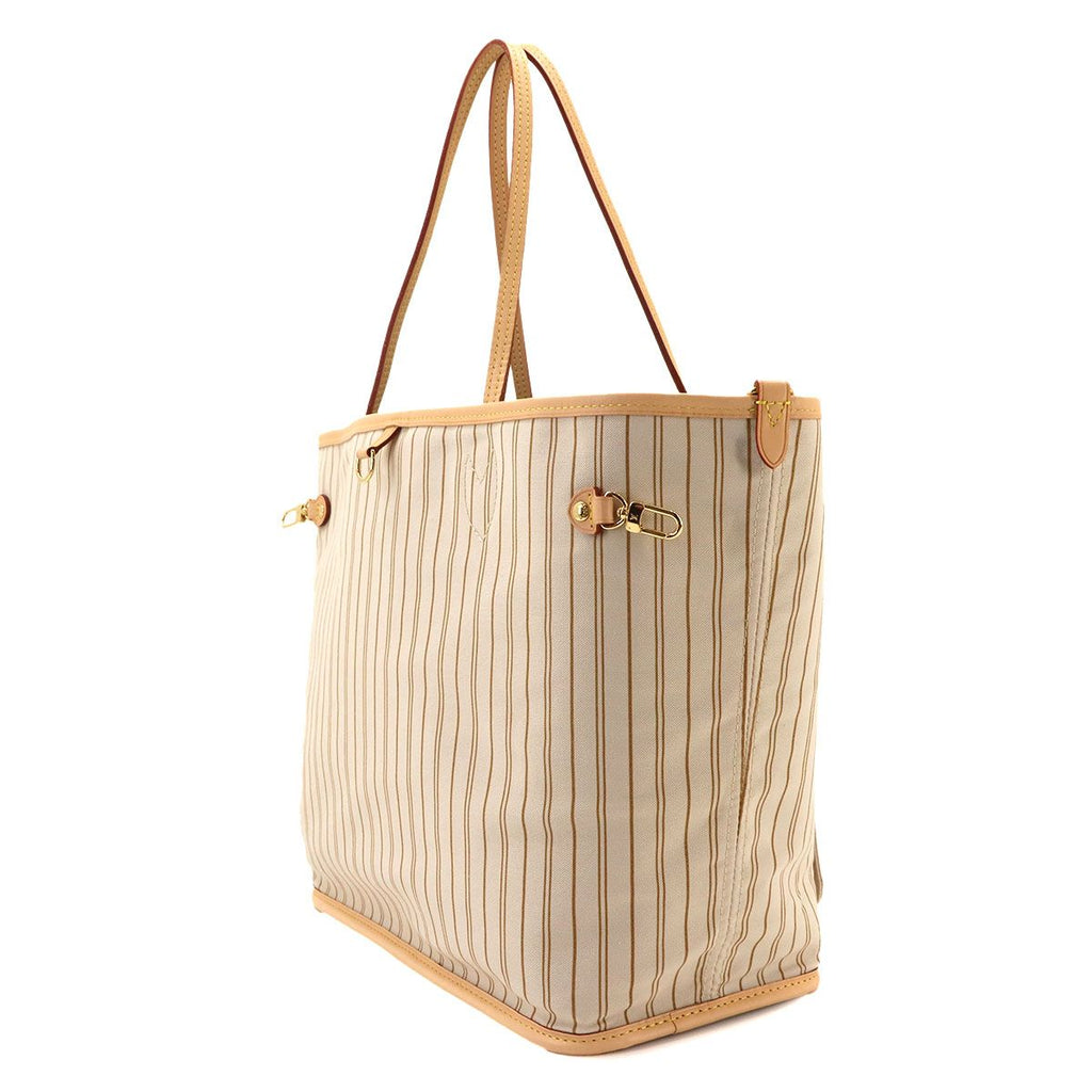 Louis Vuitton Monogram Neverfull Inside Out MM Tote Shoulder Bag Sand — view 4