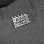 Gucci GG Nylon Crossbody Waist Bag Leather Black Silver — view 7