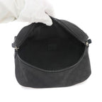 Gucci GG Nylon Crossbody Waist Bag Leather Black Silver — view 6