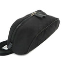 Gucci GG Nylon Crossbody Waist Bag Leather Black Silver — view 4