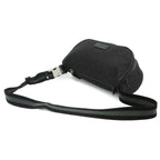 Gucci GG Nylon Crossbody Waist Bag Leather Black Silver — view 5