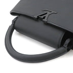 Louis Vuitton Capucines East West MM 2-Way Bag Taurillon Leather All Black — view 6