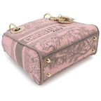 Dior Lady D-Lite Mini 2-Way Bag Canvas Pink — view 4