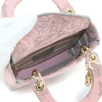 Dior Lady D-Lite Mini 2-Way Bag Canvas Pink — view 6