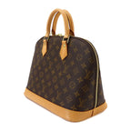 Louis Vuitton Monogram Alma Hand Bag Brown Gold — view 4