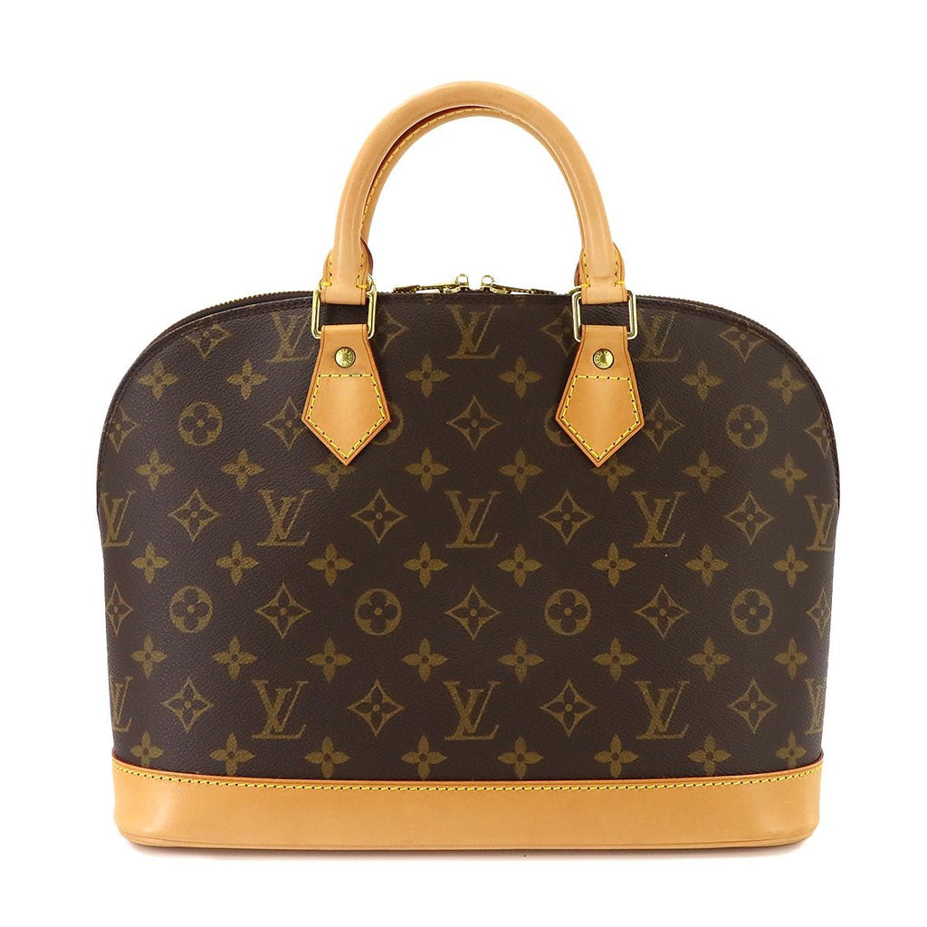 Louis Vuitton Monogram Alma Hand Bag Brown Gold — view 3