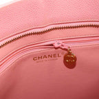 Chanel Reissue Tote Bag Caviar Leather Pink Gold Vintage Medallion — view 8