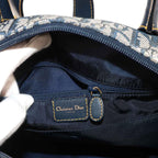Dior Trotter Double Saddle Hand Bag Canvas Leather Navy — view 7