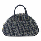 Dior Trotter Double Saddle Hand Bag Canvas Leather Navy — view 2
