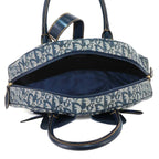 Dior Trotter Double Saddle Hand Bag Canvas Leather Navy — view 6