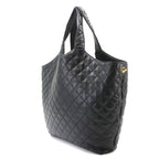 Saint Laurent Icare Maxi Shopping Tote Bag Leather Black — view 4