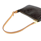 Louis Vuitton Monogram Vernis Pochette Accessoires Hand Bag Leather Amaranth — view 6