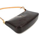 Louis Vuitton Monogram Vernis Pochette Accessoires Hand Bag Leather Amaranth — view 5