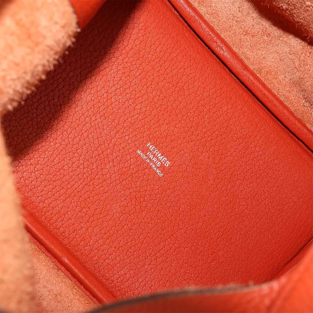 Hermes Picotin Lock 18 PM Hand Bag Taurillon Clemence Tail Battue Silver PM — view 7