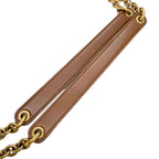 Saint Laurent Jamie Chain Shoulder Bag Leather Brown Gold — view 8
