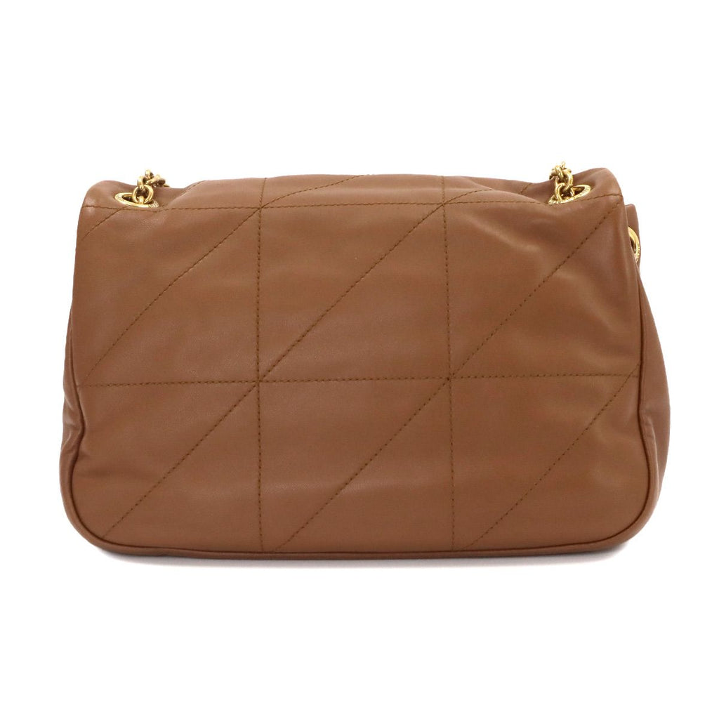 Saint Laurent Jamie Chain Shoulder Bag Leather Brown Gold — view 2