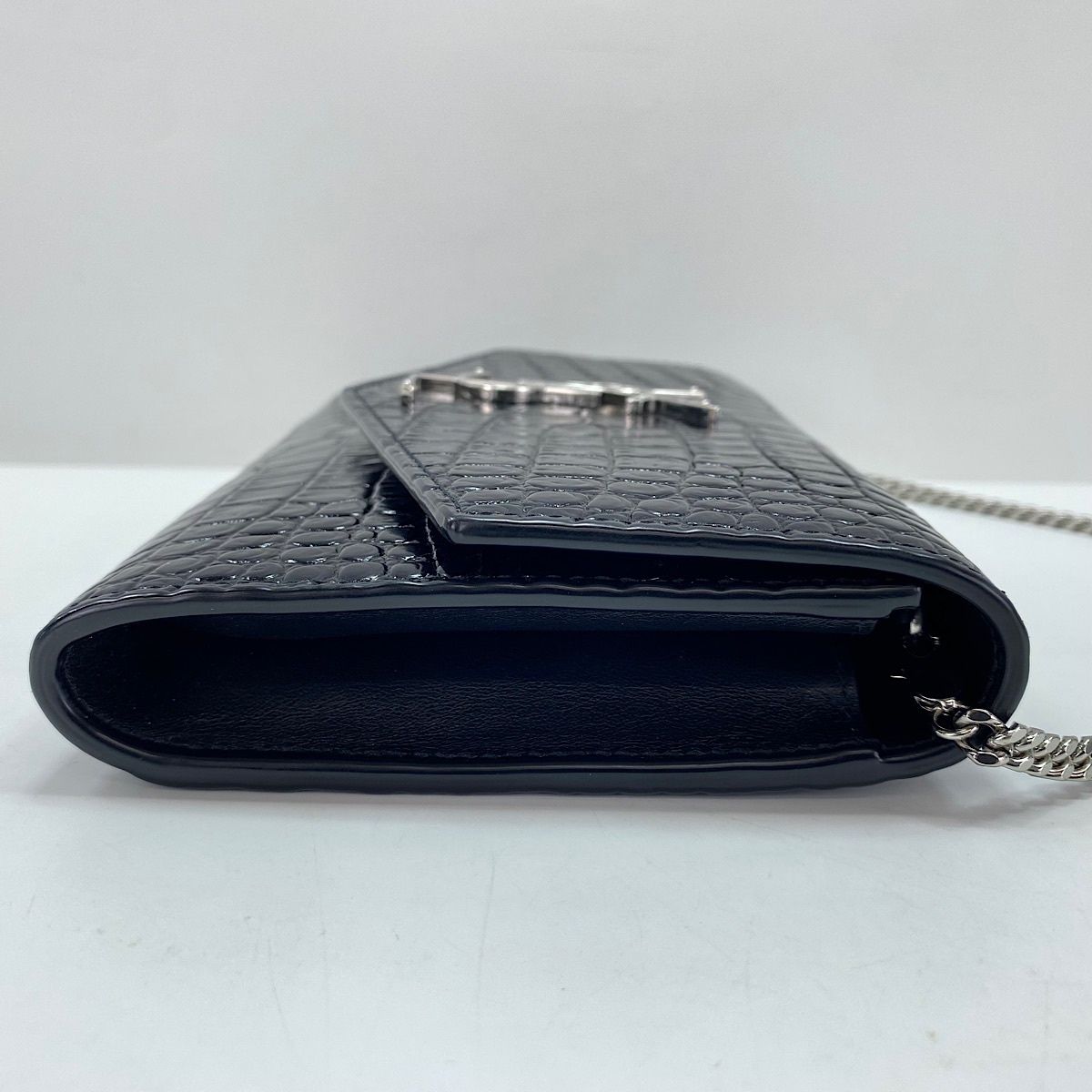 Saint Laurent Shoulder Bag Croco Embossed — view 4
