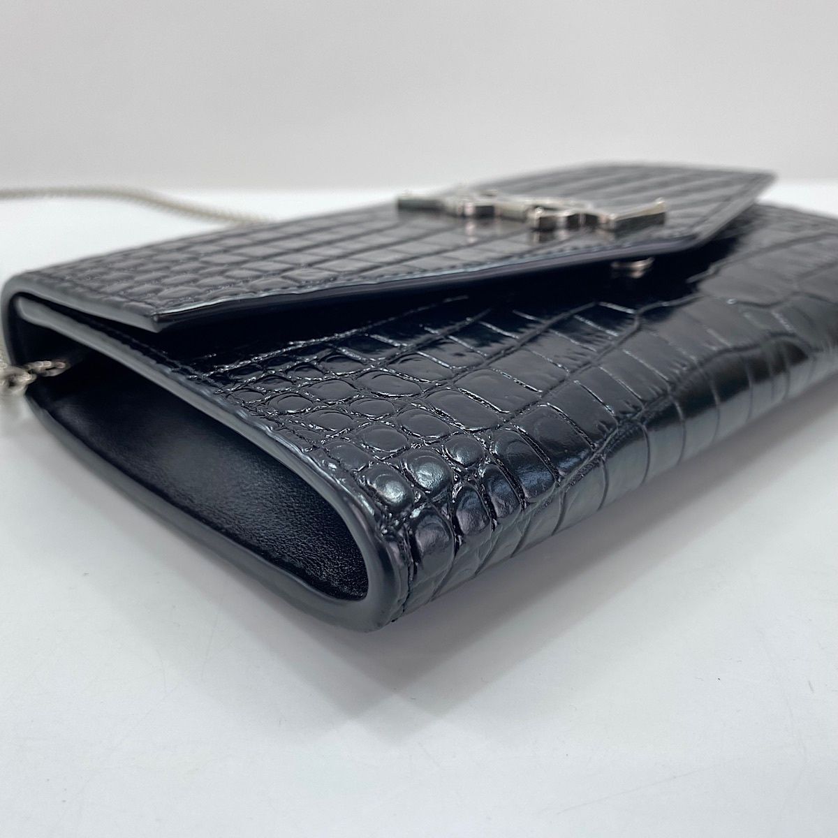 Saint Laurent Shoulder Bag Croco Embossed — view 7