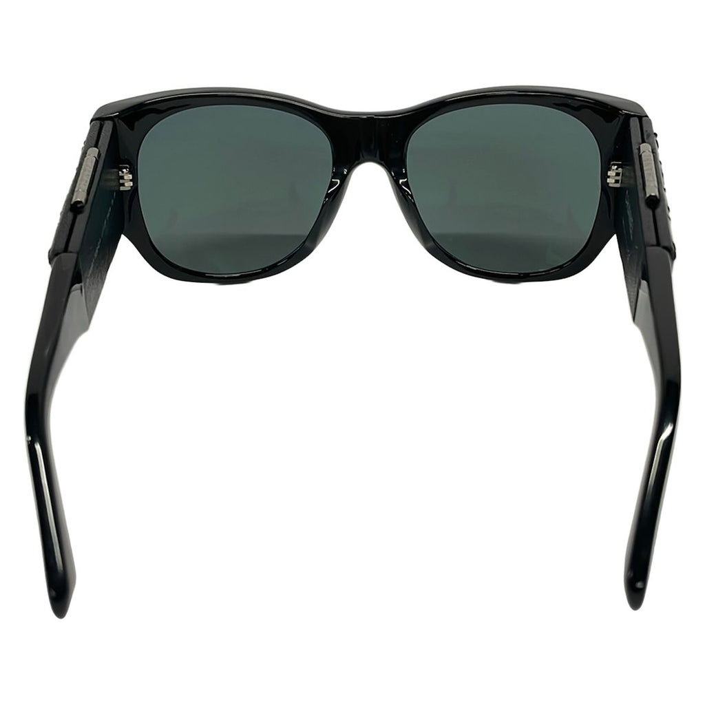 Chanel Sunglasses Black with Mirror Quilted Leather Eyewear — view 3
