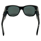 Chanel Sunglasses Black with Mirror Quilted Leather Eyewear — view 3