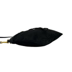 Prada Logo Tessuto Pocono Nylon Leather Shoulder Bag Crossbody Pochette Black — view 7