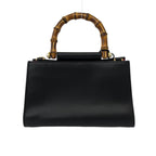 Gucci Nymphaea Bamboo Sherry Line Leather 2-Way Shoulder Bag Black — view 3