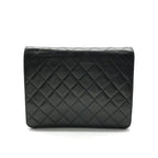 Chanel Shoulder Bag Quilted Push Lock Vintage CC Logo Black — view 2