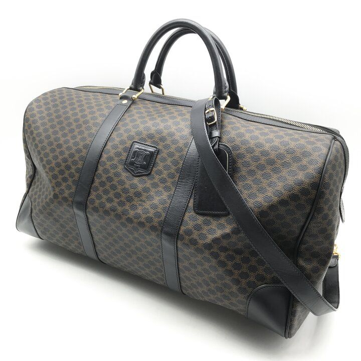 Celine Macadam Boston Hand Bag Black Bag — view 2
