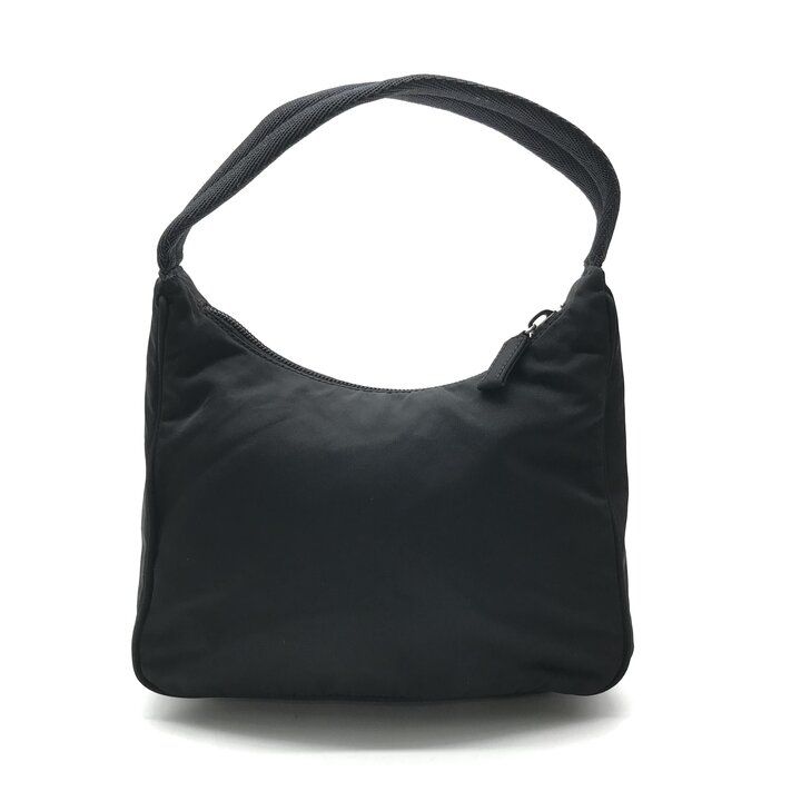 Prada Nylon Pouch Shoulder Bag Black Case — view 3