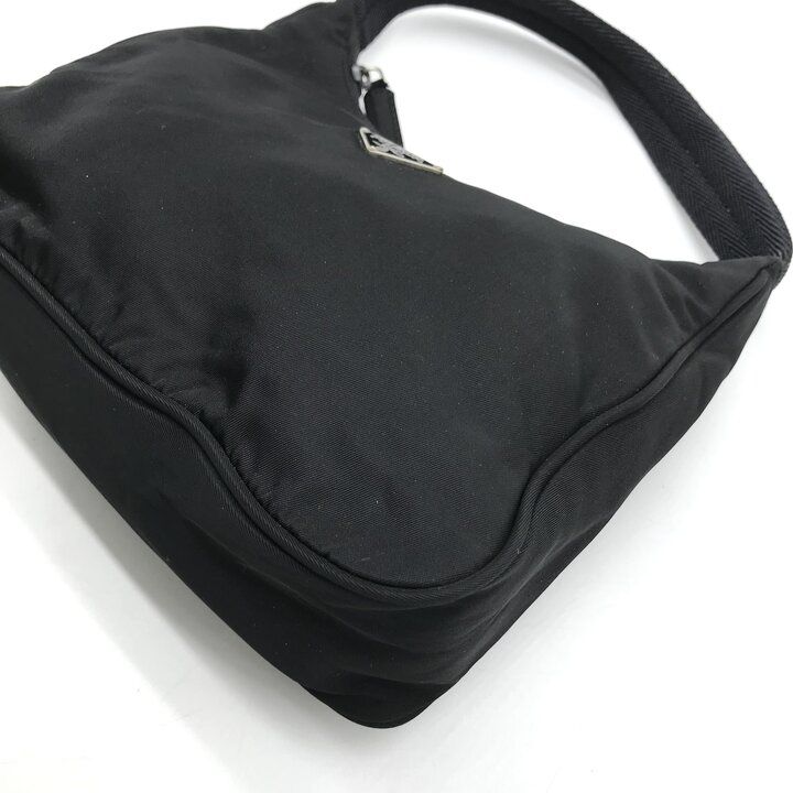 Prada Nylon Pouch Shoulder Bag Black Case — view 5