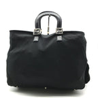 Fendi Cotton Tote Bag Hand Black — view 2