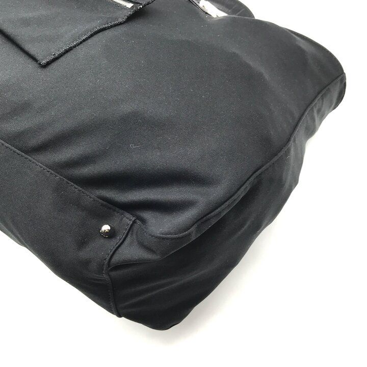 Fendi Cotton Tote Bag Hand Black — view 5