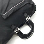 Fendi Cotton Tote Bag Hand Black — view 6