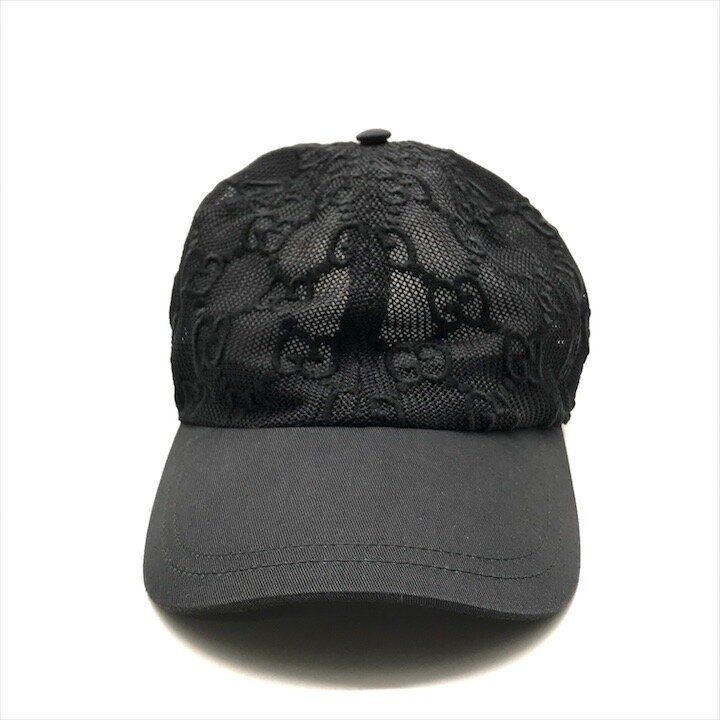 Gucci Hat Cap GG Embroidery Black — view 4
