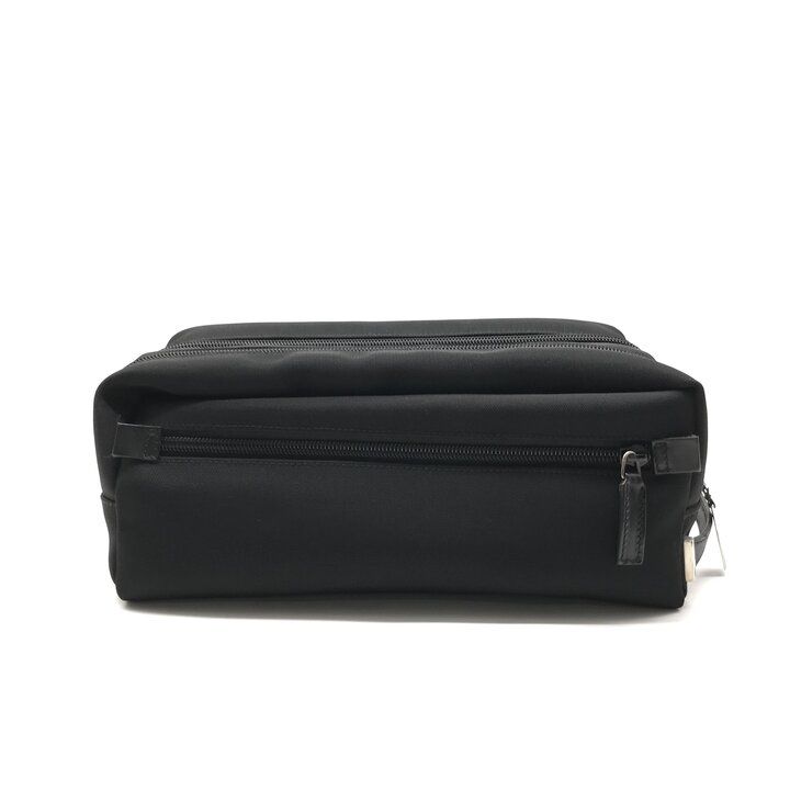 Gucci Clutch Double Zipper Lightweight Simple Pouch Nylon Black — view 2