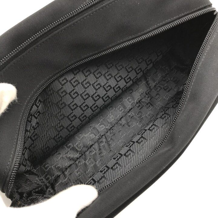 Gucci Clutch Double Zipper Lightweight Simple Pouch Nylon Black — view 8