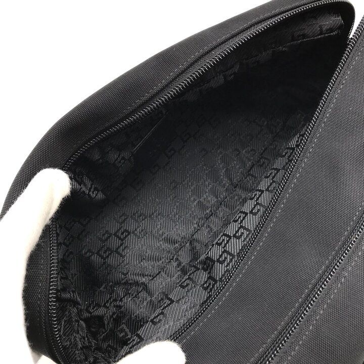 Gucci Clutch Double Zipper Lightweight Simple Pouch Nylon Black — view 7