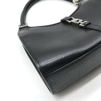 Gucci Jackie Pig Leather Hand Bag Silver Black Bag — view 6