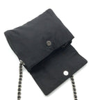 Prada Nylon Tessuto Chain Shoulder Bag Black — view 8