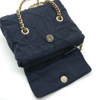 Prada Mini Quilted Nylon Chain Shoulder Tote Bag Navy — view 7