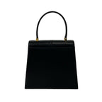 Saint Laurent Vintage YSL Logo Leather Handbag Black — view 3