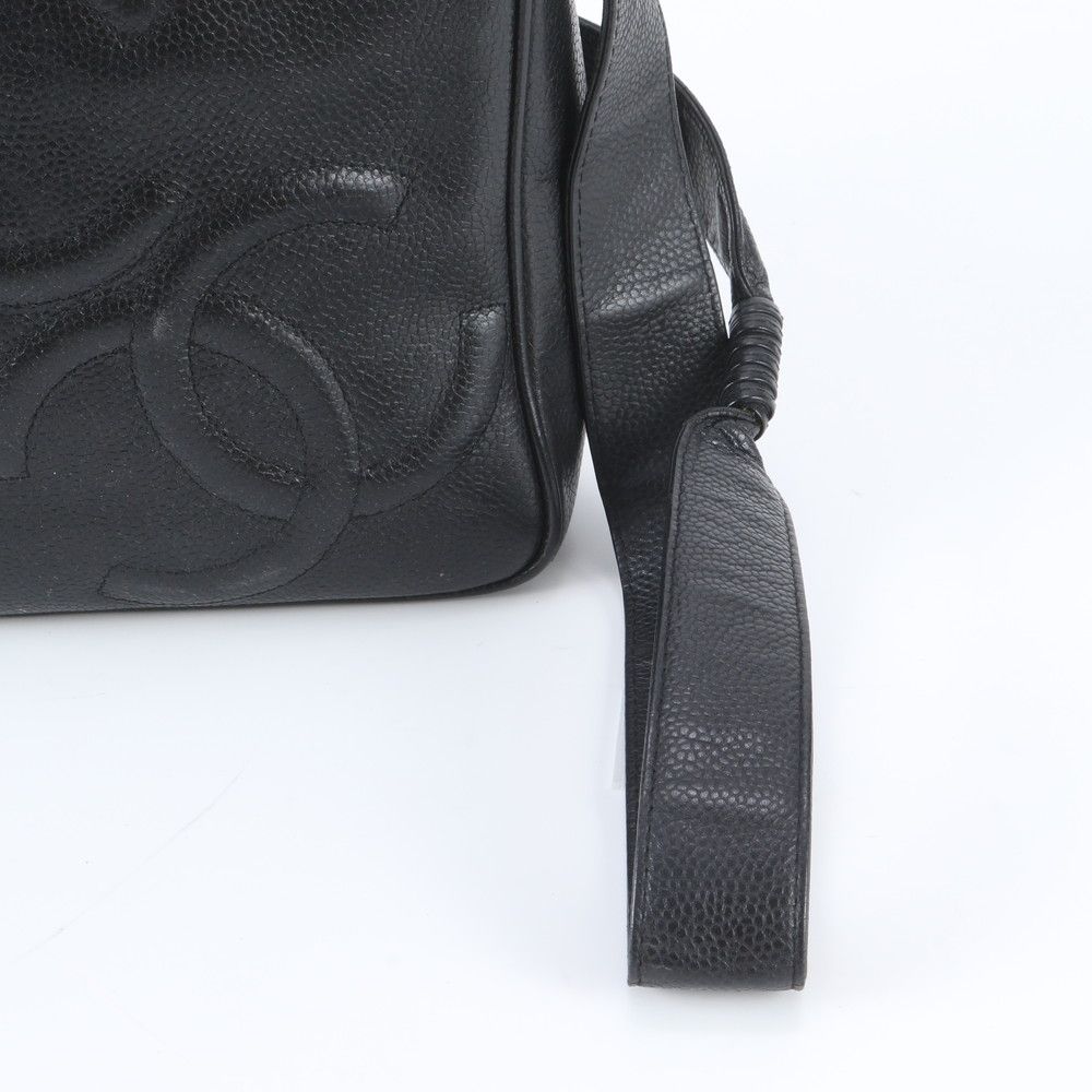 Chanel Triple Coco Caviar Leather Shoulder Bag — view 2