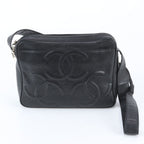 Chanel Triple Coco Caviar Leather Shoulder Bag