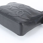 Chanel Triple Coco Caviar Leather Shoulder Bag — view 4