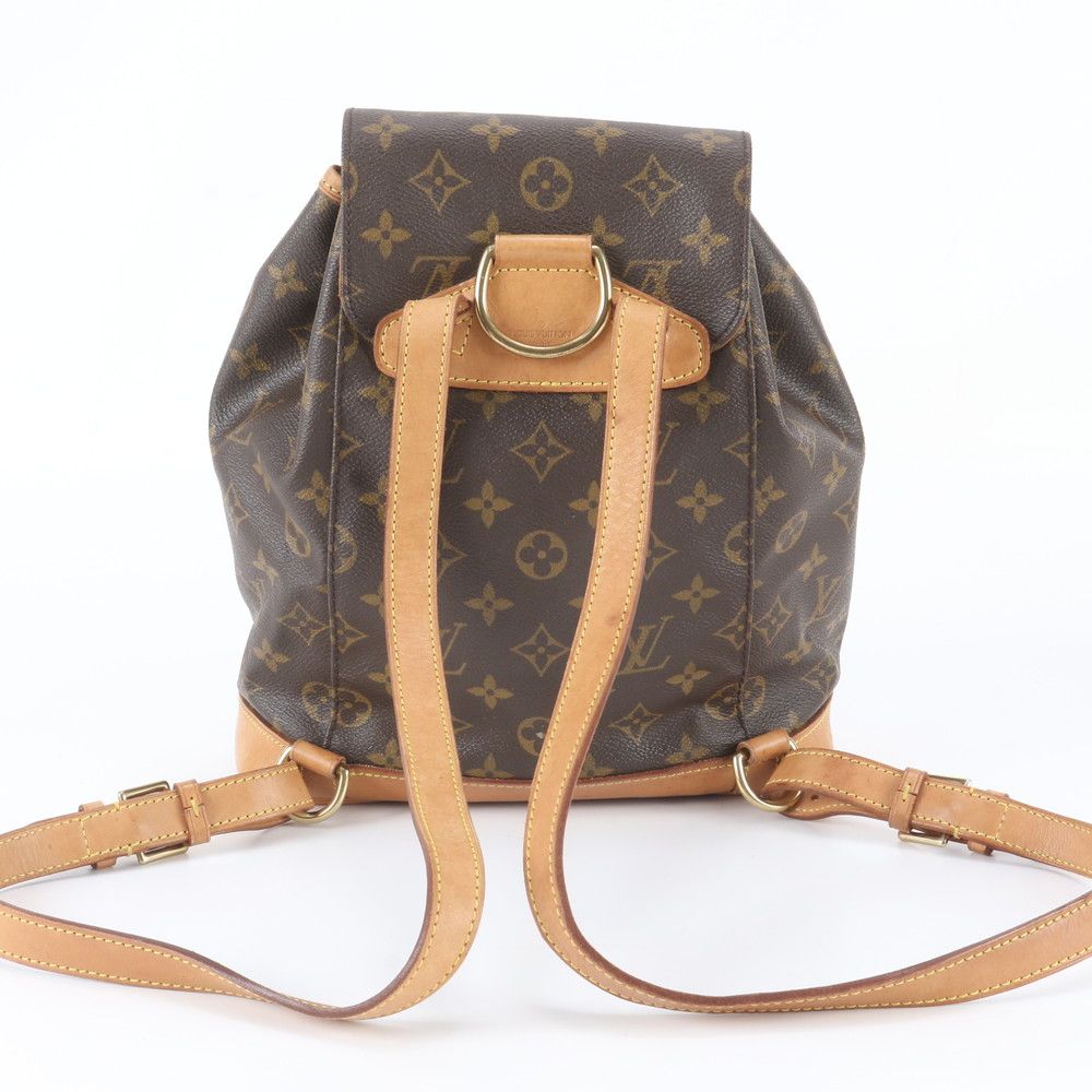 Louis Vuitton Monogram Montsouris Leather Backpack Shoulder Bag — view 3