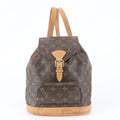 Louis Vuitton Monogram Montsouris Leather Backpack Shoulder Bag