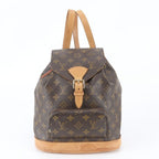 Louis Vuitton Monogram Montsouris Leather Backpack Shoulder Bag