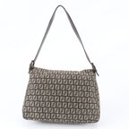 Fendi Zucchino Mamma Baguette Bucket Leather Shoulder Bag — view 3