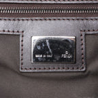 Fendi Zucchino Mamma Baguette Bucket Leather Shoulder Bag — view 8
