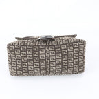 Fendi Zucchino Mamma Baguette Bucket Leather Shoulder Bag — view 6